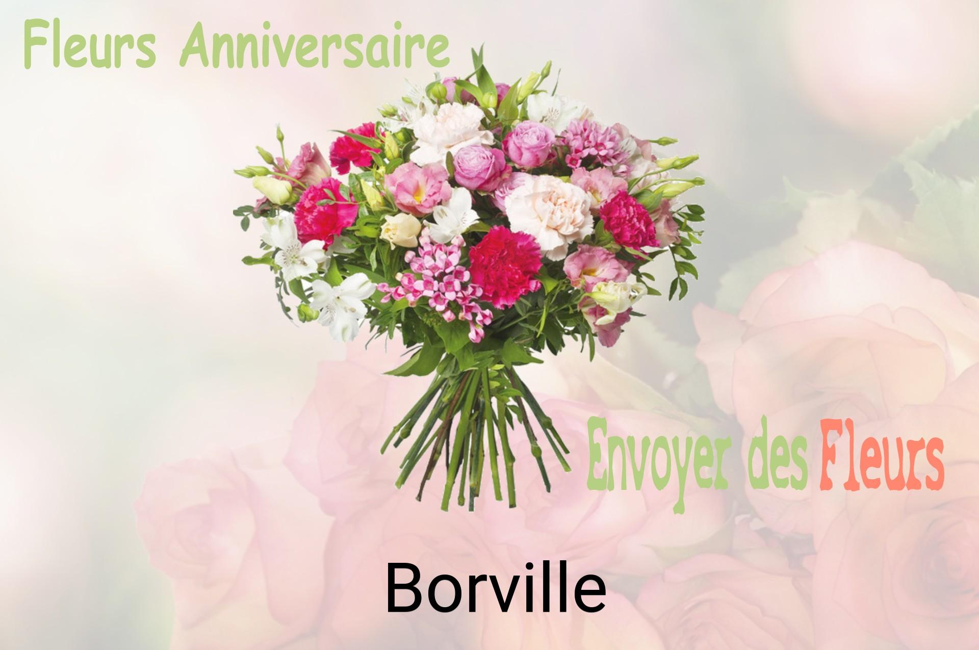 Bouquet de fleurs d’anniversaire livré à Borville