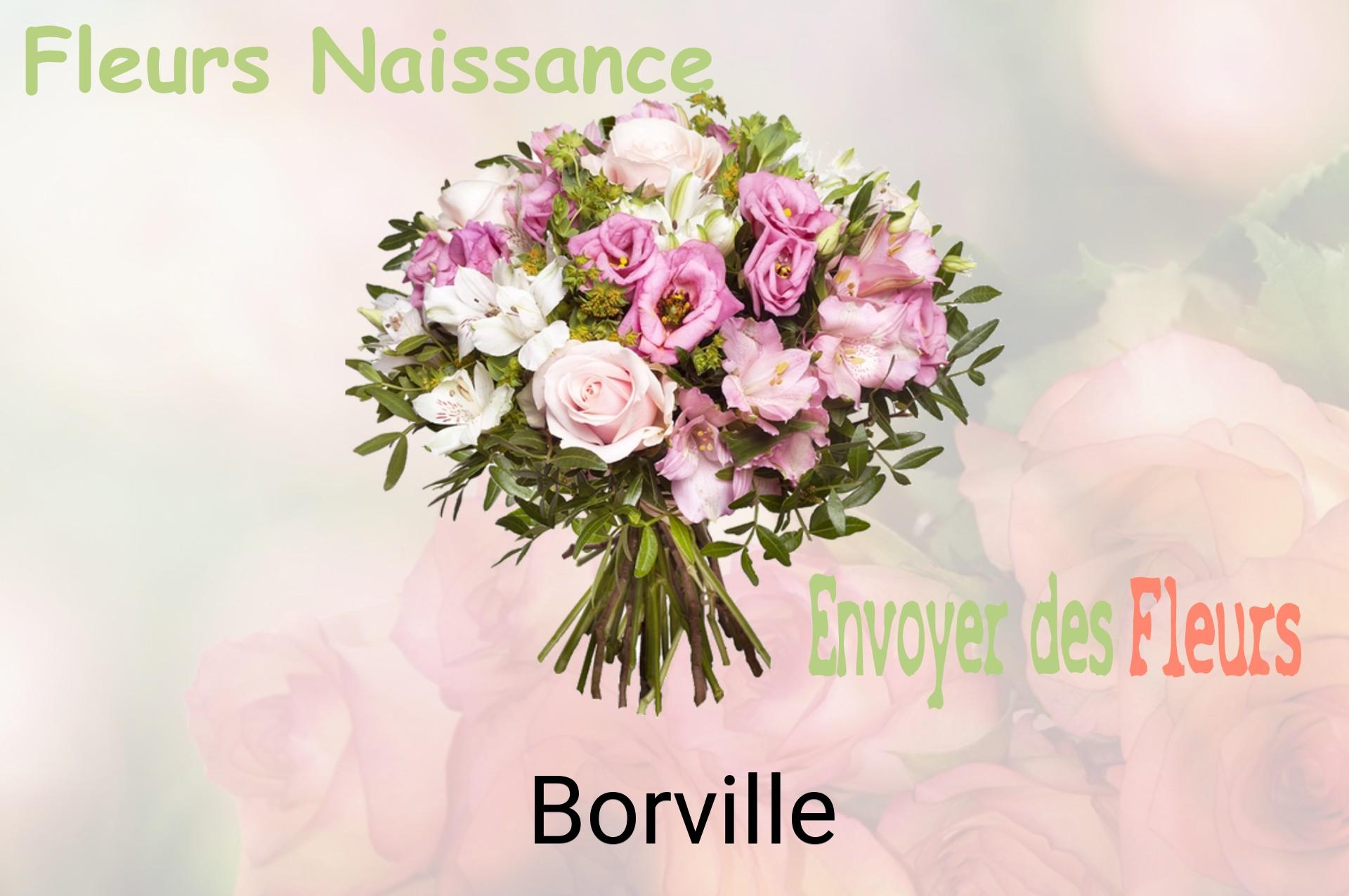 Bouquet de fleurs de naissance livré à Borville